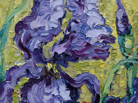“Purple Irises”