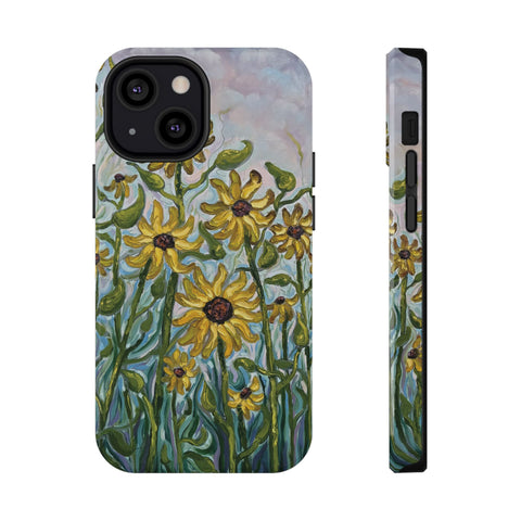 Floral Impact-Resistant Phone Case | Sunflower Design