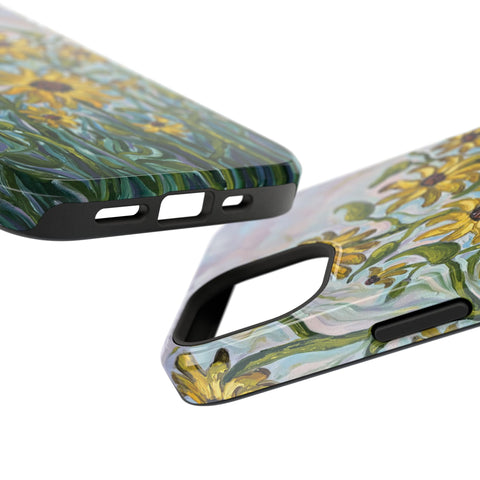 Floral Impact-Resistant Phone Case | Sunflower Design