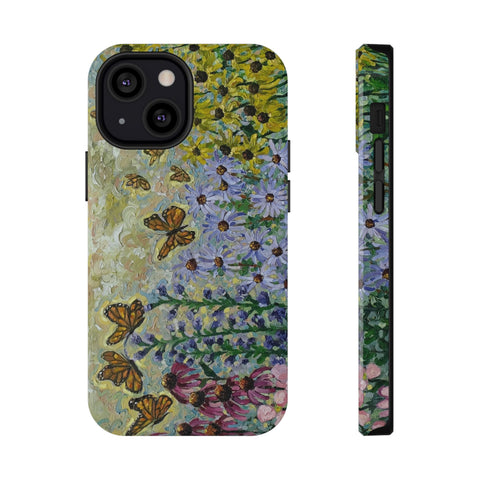 Floral Impact-Resistant Phone Case | Butterfly Design