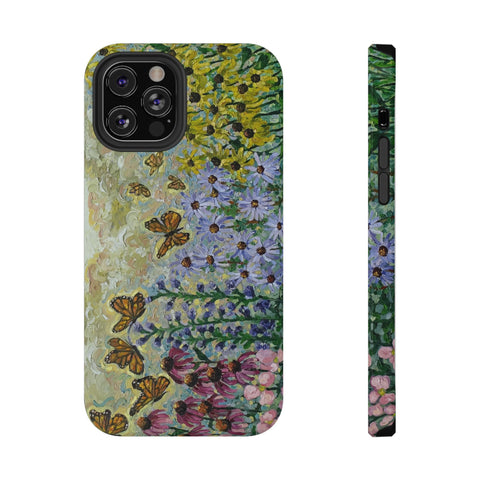 Floral Impact-Resistant Phone Case | Butterfly Design