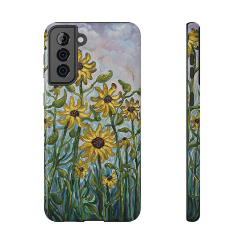 Floral Impact-Resistant Phone Case | Sunflower Design