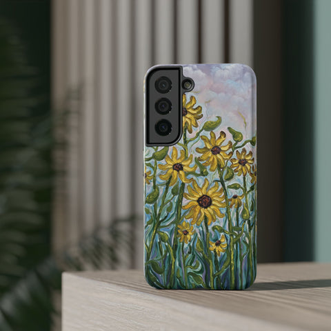 Floral Impact-Resistant Phone Case | Sunflower Design