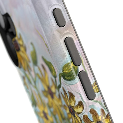 Floral Impact-Resistant Phone Case | Sunflower Design
