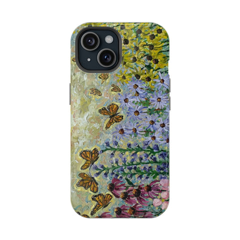 Floral Impact-Resistant Phone Case | Butterfly Design