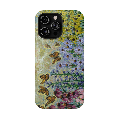 Floral Impact-Resistant Phone Case | Butterfly Design