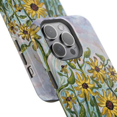Floral Impact-Resistant Phone Case | Sunflower Design