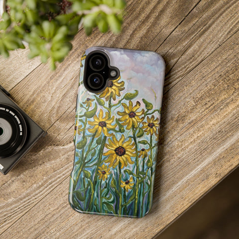 Floral Impact-Resistant Phone Case | Sunflower Design