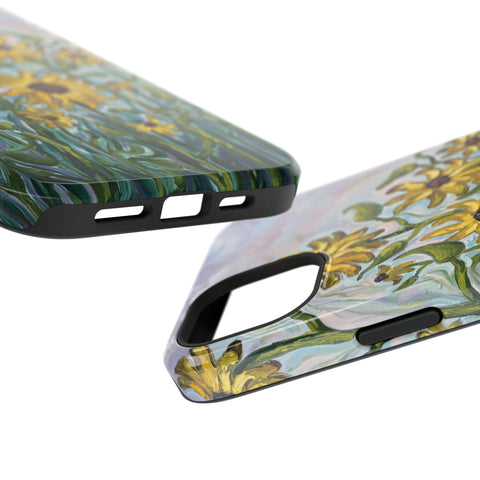 Floral Impact-Resistant Phone Case | Sunflower Design