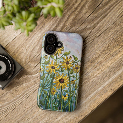 Floral Impact-Resistant Phone Case | Sunflower Design