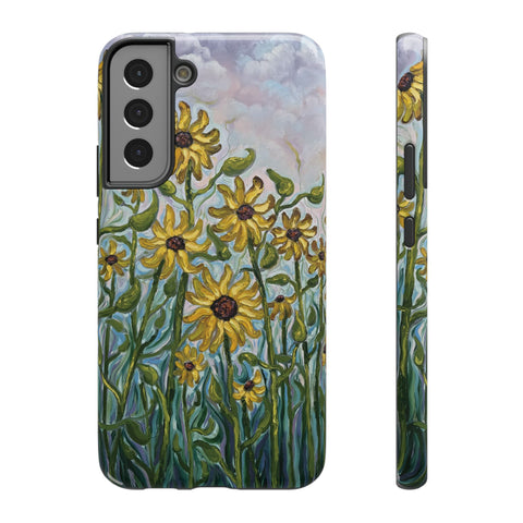 Floral Impact-Resistant Phone Case | Sunflower Design
