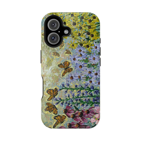 Floral Impact-Resistant Phone Case | Butterfly Design
