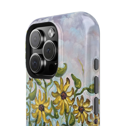 Floral Impact-Resistant Phone Case | Sunflower Design