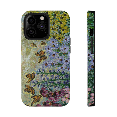 Floral Impact-Resistant Phone Case | Butterfly Design