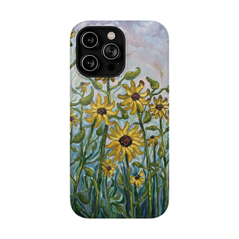 Floral Impact-Resistant Phone Case | Sunflower Design