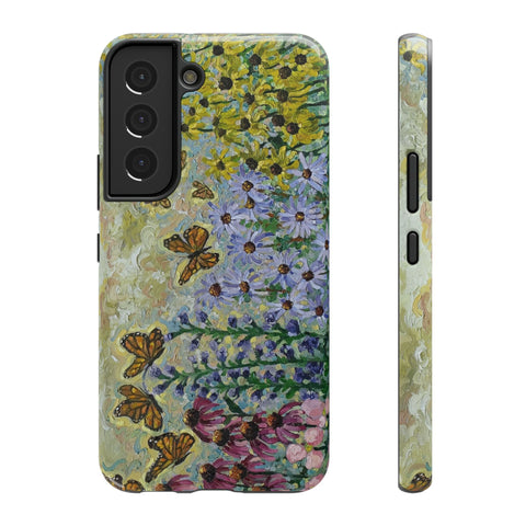 Floral Impact-Resistant Phone Case | Butterfly Design