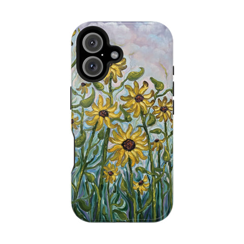Floral Impact-Resistant Phone Case | Sunflower Design