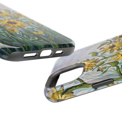 Floral Impact-Resistant Phone Case | Sunflower Design