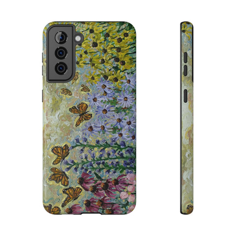 Floral Impact-Resistant Phone Case | Butterfly Design