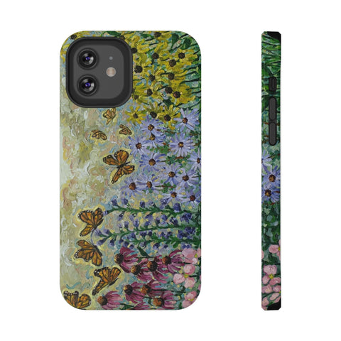 Floral Impact-Resistant Phone Case | Butterfly Design