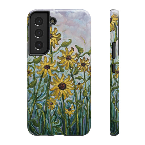 Floral Impact-Resistant Phone Case | Sunflower Design