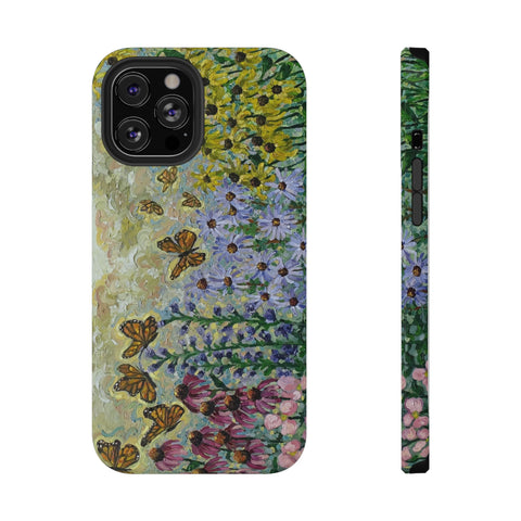 Floral Impact-Resistant Phone Case | Butterfly Design