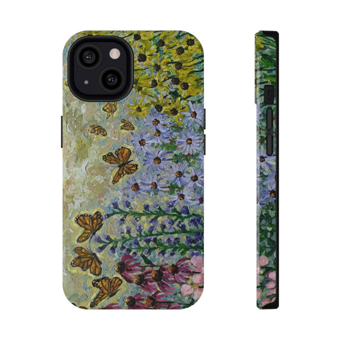 Floral Impact-Resistant Phone Case | Butterfly Design