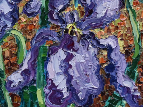 “Purple Irises”