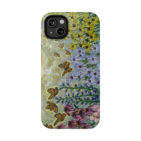 Floral Impact-Resistant Phone Case | Butterfly Design