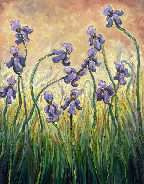 “Dancing Irises”