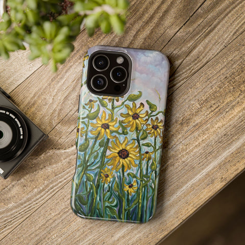 Floral Impact-Resistant Phone Case | Sunflower Design
