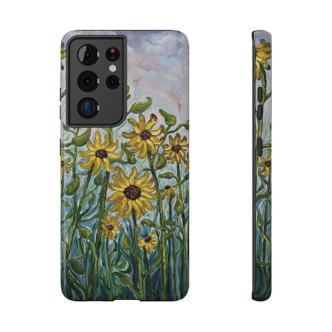 Floral Impact-Resistant Phone Case | Sunflower Design