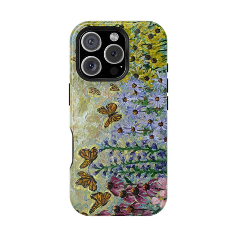 Floral Impact-Resistant Phone Case | Butterfly Design