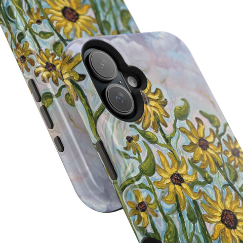 Floral Impact-Resistant Phone Case | Sunflower Design