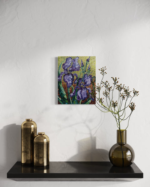 “Purple Irises”