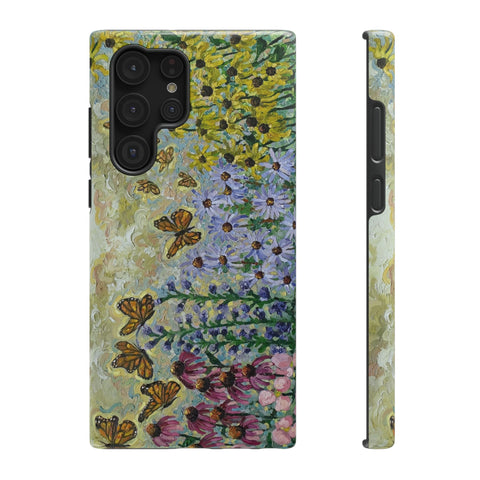 Floral Impact-Resistant Phone Case | Butterfly Design