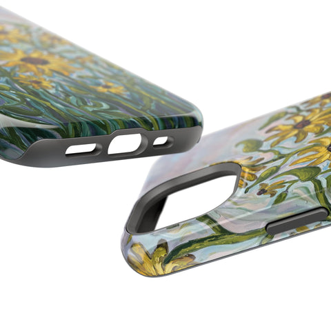 Floral Impact-Resistant Phone Case | Sunflower Design