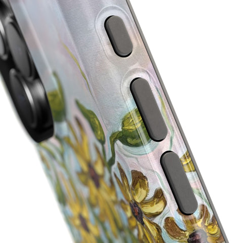 Floral Impact-Resistant Phone Case | Sunflower Design