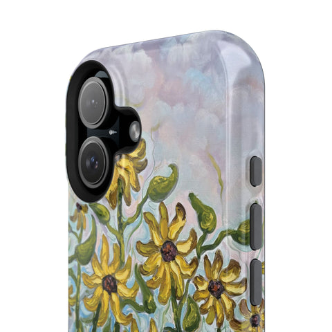 Floral Impact-Resistant Phone Case | Sunflower Design