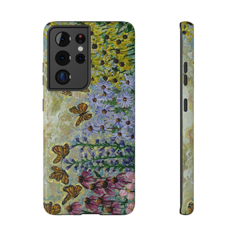 Floral Impact-Resistant Phone Case | Butterfly Design