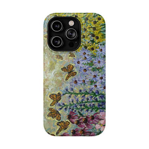 Floral Impact-Resistant Phone Case | Butterfly Design