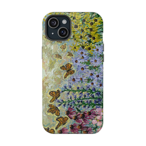 Floral Impact-Resistant Phone Case | Butterfly Design