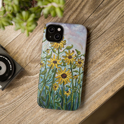 Floral Impact-Resistant Phone Case | Sunflower Design