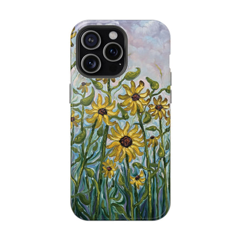Floral Impact-Resistant Phone Case | Sunflower Design