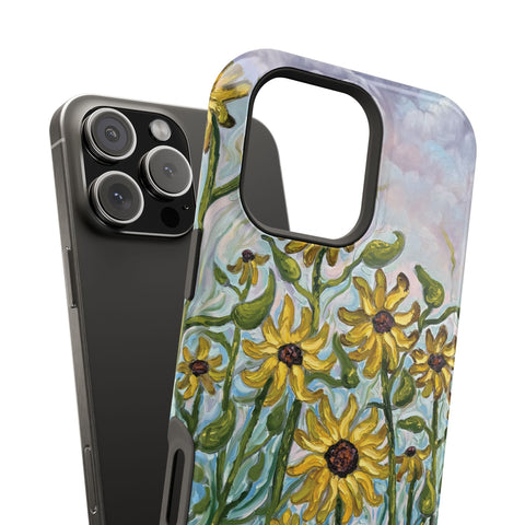 Floral Impact-Resistant Phone Case | Sunflower Design