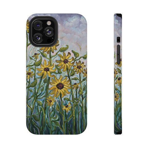 Floral Impact-Resistant Phone Case | Sunflower Design