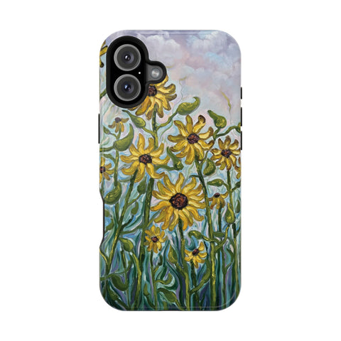 Floral Impact-Resistant Phone Case | Sunflower Design