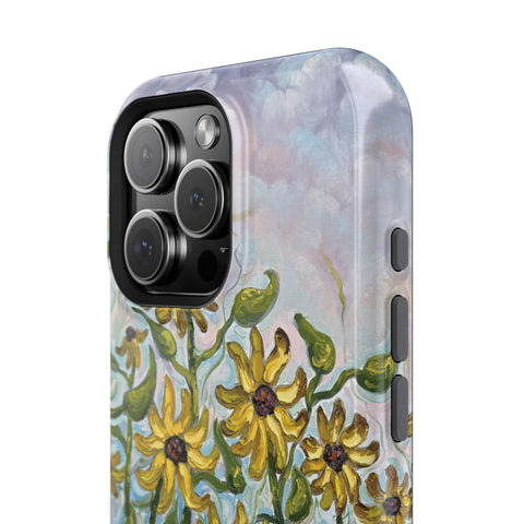 Floral Impact-Resistant Phone Case | Sunflower Design