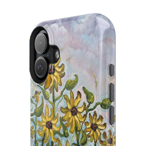 Floral Impact-Resistant Phone Case | Sunflower Design