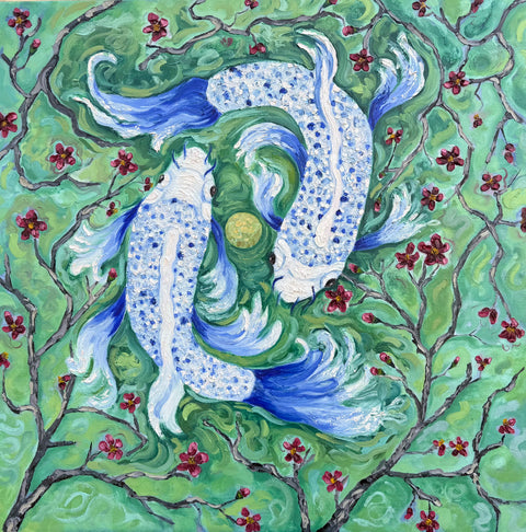 “Beneath The Spring Blossoms”